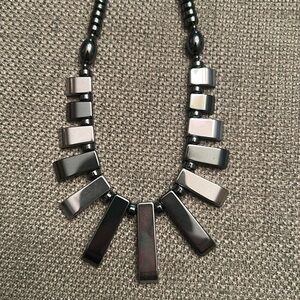 Handmade Hematite Beaded Necklace